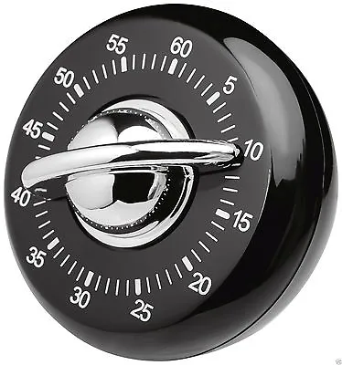 Judge Wind Up Mechanical 60 Minute Kitchen Cooking Classic Timer Black TC308 • £10.99