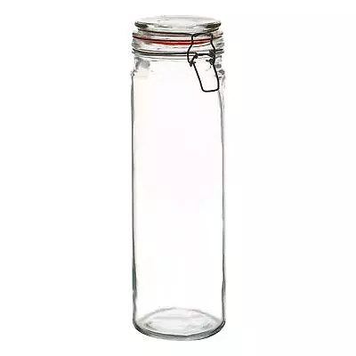 Glass Spaghetti Pasta Food Preserving Storage Jar - 2050ml Clip Top Kitchen • $22.30