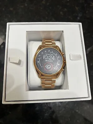 Michael Kors Access Bradshaw 2 44mm Case Rose Gold-Tone Stainless Steel With... • $300