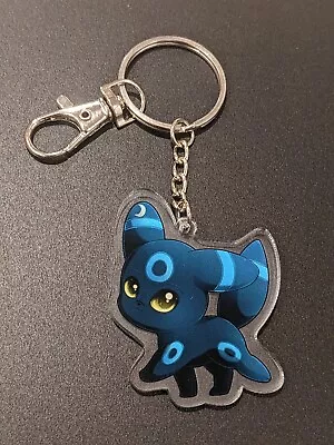 Pokemon Shiny Umbreon GX Eeveelution Dark Type Keyring Keychain Cosplay Chibi • $9