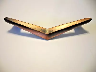 Vintage Nos Copper Flash Chevron Drawer Pulls Cabinet Door Handles Atomic • $25