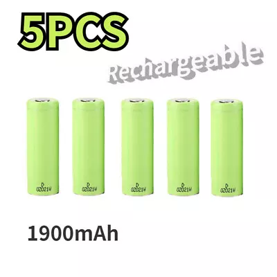 5x Rechargeable Battery 1900mAh For Panasonic Camera Flashlight NCR18500A 18500 • £63.52