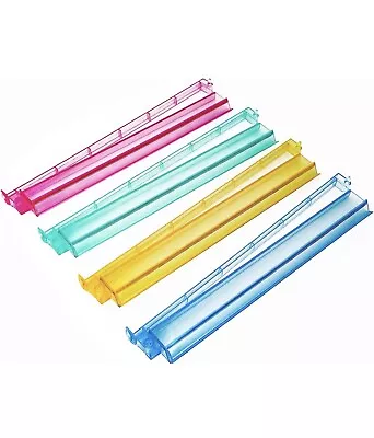 Modern Mahjong Racks With Built-in Pushers - Multicolor Acrylic - Set Of 4 • $25