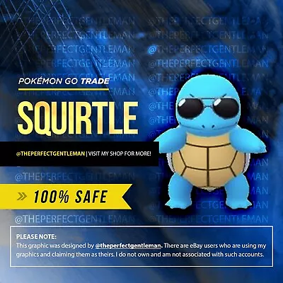 Squirtle Black Sunglasses - Pokemon Trade GO - Event Pokemon - #007 Gen 1 Kanto • $1.93