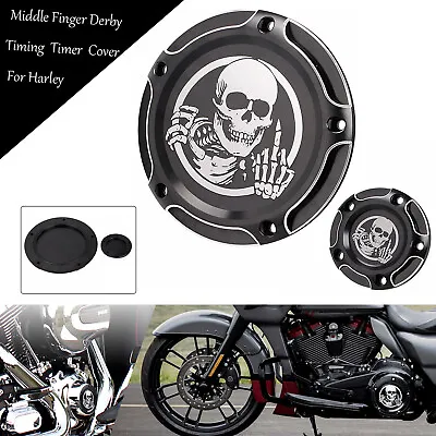 $40.98 • Buy 5-Hole CNC Derby Timing Cover For Harley Dyna Wide Glide FXDWG FXDF Street Glide