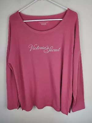 Victorias Secret Sweater Womens XL Pink Lightweight Soft Cozy Comfort Pullover • $12.59