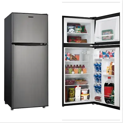 2 Door Stainless Steel Compact Mini Fridge With Freezer 4.6. Cu Ft Refrigerator • $299.92