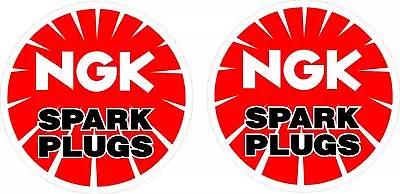 #3253 (2) 2  NGK Sponsor Racing Motorcycle Sticker Decal LAMINATED • $4.39