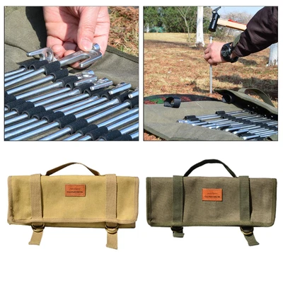 $31.43 • Buy Outdoor Tent Poles Holder Stake Peg Storage Bag Organizer Gifts