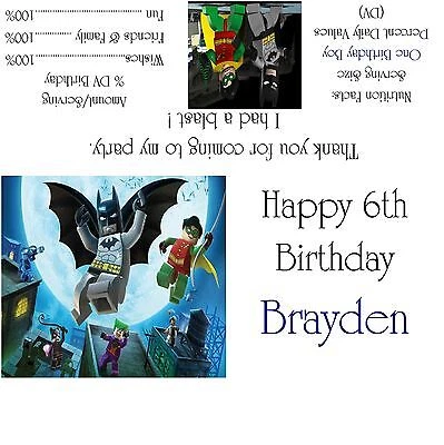 $8.50 • Buy Lego Batman Candy Bar Wrappers/Birthday Party Favors 
