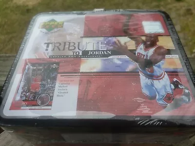 BRAND NEW 1998-99 Upper Deck Michael Jordan Tribute Lunch Box 30 Card Set Sealed • $44.99