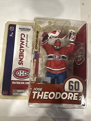 Mcfarlane Montreal Canadiens NHL Hockey Jose Theodore Goalie New Series 10 2005 • $19.99