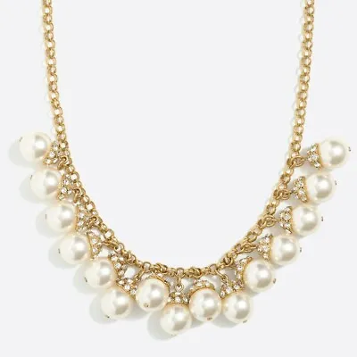 $29.99 • Buy J J. CREW Pearl Accent Bauble Necklace NWT