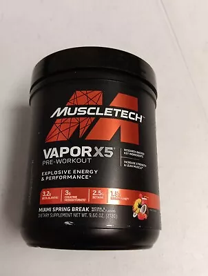 Muscletech Vapor X5 Pre-Workout Powder Explosive Energy 9.6 Oz 30 Servings • $18.99