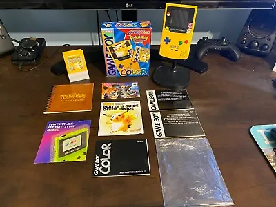 $1826.69 • Buy Pokemon Yellow Gameboy Color Console Bundle  CIB Complete Authentic