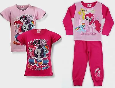 My Little Pony Girls T-shirt Pyjamas Nightwear Pj's Age 2 3 4 5 6 Bnwt Free P&p • £5.99