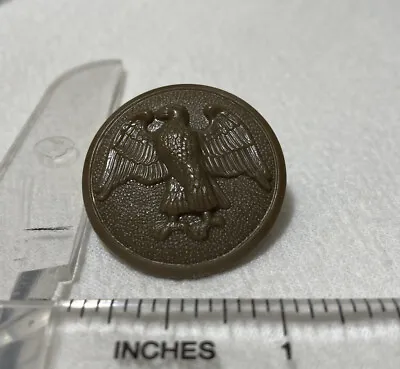 US Army WW2 WWII WAC Womens Army Corps 1-1/8 Uniform Overcoat Button B8 • $5