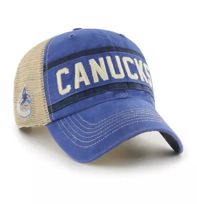 Vancouver Canucks Hat Cap '47 Brand Juncture Mesh Trucker Snapback Adjustable • $26.99