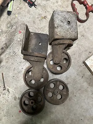 Vintage Albion Service Caster Industrial Wheel Michigan 4”x2” 4 Piece • $22.99