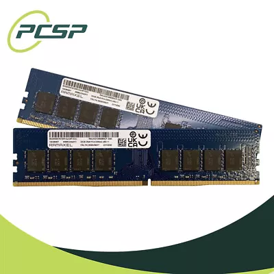 64GB RAM KIT - RAMAXEL 2x32GB PC4-3200AA-U 2Rx8 DDR4 UDIMM RMUA210ME88HCF-3200 • $109.98