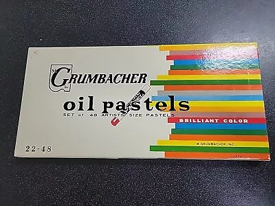 Vintage Grumbacher Oil Pastels 22-48  • $29
