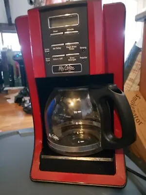 Mr. Coffee BVMC-SJX36GT 12-Cup Programmable Coffee Maker - Red • $14.99