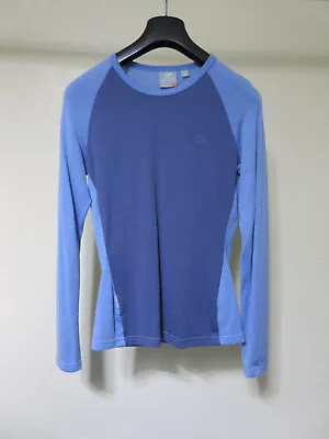 Icebreaker 260 Body Fit Women's Blue Merino Wool Base Layer Top - Small • $10.50