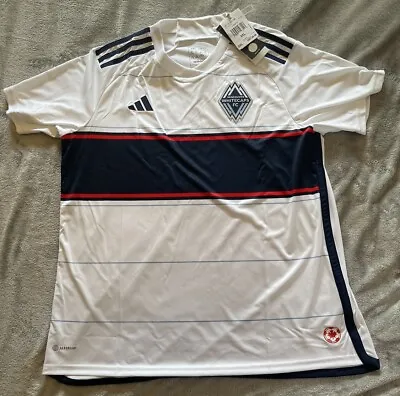 Adidas Vancouver Whitecaps FC Red White Blue Aeroready  Soccer Jersey Men’s 2XL • $59.99