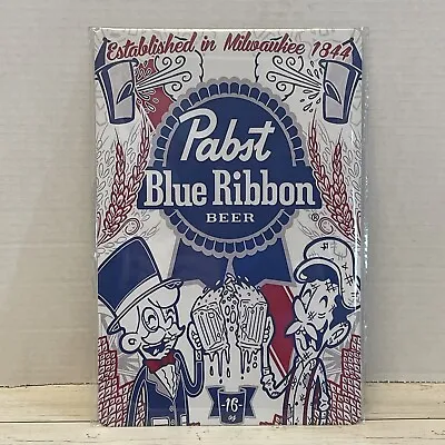 Pabst Blue Ribbon Beer Metal Tin Sign Guys Custom Can USA Vintage Look Man Cave • $11.95