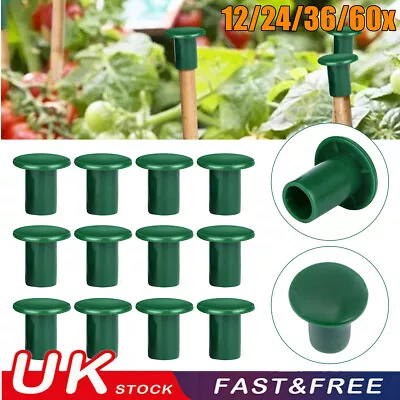 12~60xGarden Cane Caps Bamboo Safety Topper Protectors Stick Eye Protector Caps • £7.99