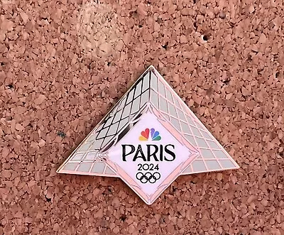 OLYMPIC Pin Pins 2024 Paris  NBC Media Louvre Pyramid • $14.95