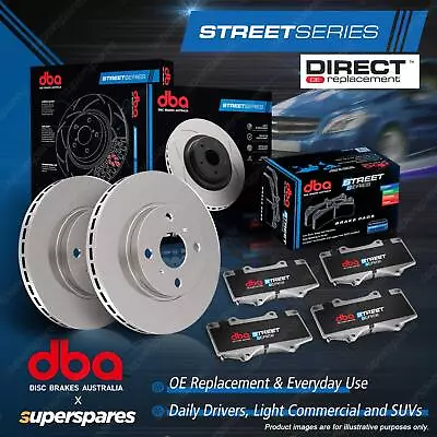 DBA Front Street Disc Brake Rotors & Pads For Jeep Grand Cherokee ZJ ZG 4.0 4x4 • $223.90