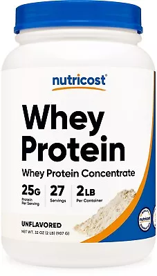 Nutricost Whey Protein Concentrate (Unflavored) 2 LBS • $31.98