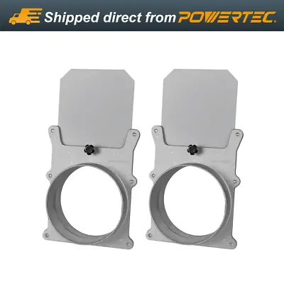 POWERTEC 6-Inch Aluminum Blast Gate For Dust Collector/Vacuum Fittings 2 PK • $49.99