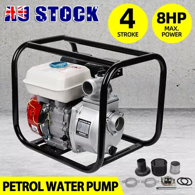 2  Petrol Water Pump 8HP 210CC Water Transfer High Flow Fire Fighting Irrigation • $230.95