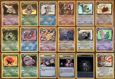 Pokemon Team Rocket Rare Holo Cards Dark Charizard Blastoise Alakazam You Choose • £225