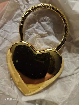 MOSCHINO REDWALL Gold Heart Vintage Bag Tag Made In Italy 400006  • $250