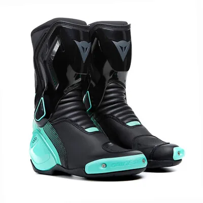 Dainese Nexus 2 Ladies Sport CE Motorcycle Bike Boots Black Acqua-Green • £169.49