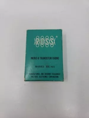 Ross Micro 8 Transistor Radio RE 815 SEE DESCRIPTION  • $84.99