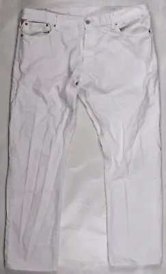 Ralph Lauren Denim & Supply White Jeans Straight Fit Denim Cotton Men's 41Wx32L • $34.99