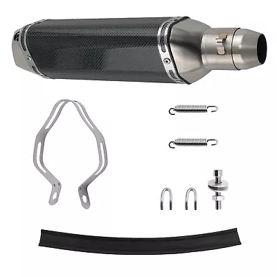 Universal 38-51mm Motorcycle Exhaust Muffler Silencer For Yamaha FZ07 • $34.90