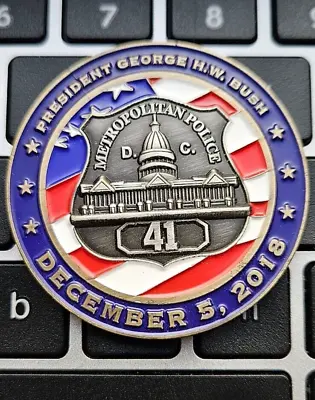 Washington DC Police President George Bush Challenge Coin  MPD USSS VA MD Patch • $20