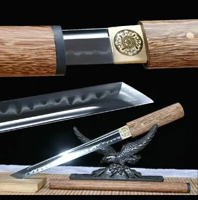 Nice Japanese Samurai Wakizashi Sword T10 Steel Clay Tempered Ninja Tanto Sharp • $135