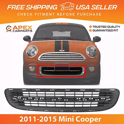 New Front Bumper Face Bar Grille Plastic For 2011-2015 Mini Cooper MC1036100 • $65