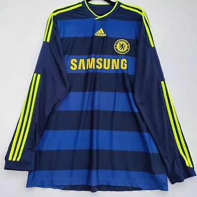 Chelsea 2009 - 2010 Adidas Long Sleeve Away Football Shirt #18 Wesley | Men's XL • £4.20