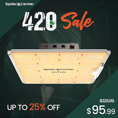 Spider Farmer SF1000EVO Samsung LM301H EVO LED Grow Light Full Spectrum Indoor • $93.99