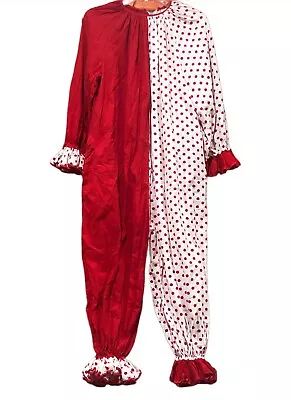 $119.99 • Buy Vintage Handmade Clown Costume Polkadots Circus Movie Prop READ See Measurements