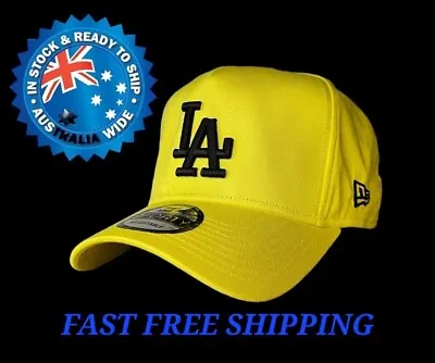 La Dodgers Mlb New Era 9forty Yellow & Black Snapback Cap Hat Ny Nba Baseball • $36.95