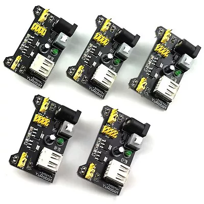 5pcs MB102 Breadboard Power Supply Module 3.3V 5V For Solderless Bread Board ... • $18.64