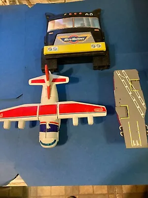 Micro Machines LOT Aircraft Carrier Cargo Plane And Semi Truck Carrying Case • $29.99